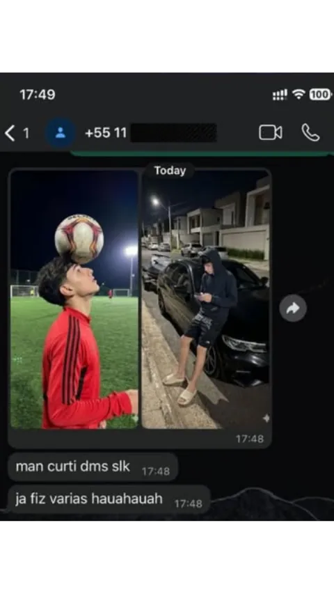 Prova social 3: conversa de cliente no WhatsApp